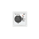 BASE DE ENTRADA MICROFÓNICA XLR PREAMPLIFICADA. BLANCO