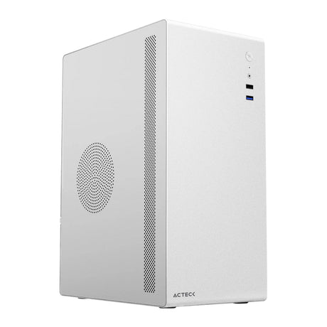 Acteck Neuss Plus GI707 Mini Tower Blanco 200 W, Micro ATX, Micro-ITX, Metal