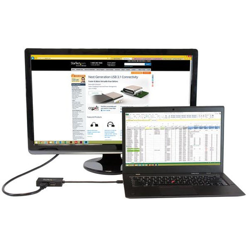 StarTech.com Adaptador de vídeo externo triple head Mini DisplayPort a DVI HDMI y DP conversor Adaptadores de cable de v