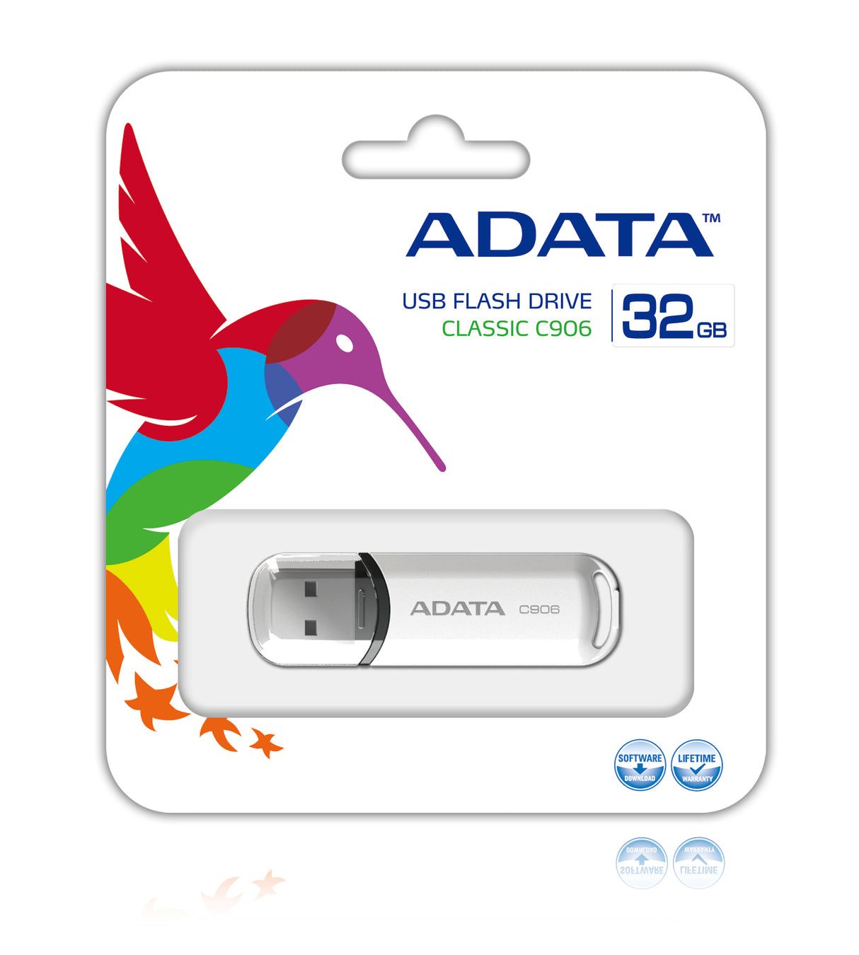 ADATA 32GB C906 Memoria Flash 32 GB USB tipo A 2.0 Mac OS 9.0, Mac OS 9.1, Mac OS 9.2