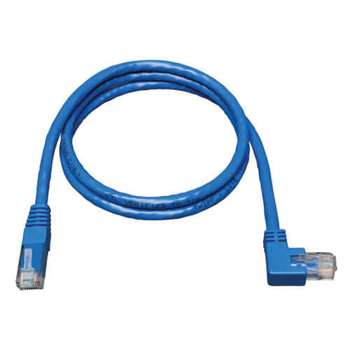 Tripp Lite N204-005-BL-RA Cable Ethernet UTP Moldeado Cat6 Gigabit en Ángulo Recto (RJ45 en Ángulo Recto M a RJ45 M), Az