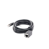 Cable de Extensión Cat6 RJ45 F/UTP / Macho a Hembra / 2 Metros (6.56 Pies) / Método de Conexión 568B / Velocidad de Transmisión 1000Mbps / Ancho de Banda del Canal 250MHz / Caja de Cobre / Negro