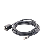 Cable de Extensión Cat6 RJ45 F/UTP / Macho a Hembra / 3 Metros (9.84 Pies) / Método de Conexión 568B / Velocidad de Transmisión 1000Mbps / Ancho de Banda del Canal 250MHz / Caja de Cobre / Negro