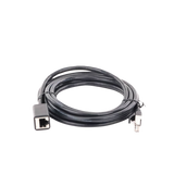 Cable de Extensión Cat6 RJ45 F/UTP / Macho a Hembra / 3 Metros (9.84 Pies) / Método de Conexión 568B / Velocidad de Transmisión 1000Mbps / Ancho de Banda del Canal 250MHz / Caja de Cobre / Negro