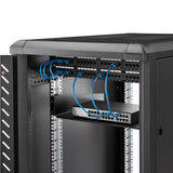 StarTech.com Estante 2U Bandeja Estándar para Armario Rack Universal de Servidores de 19 Pulgadas - de Acero de Servicio Pesado - Capacidad de Carga de 20kg - 16" de Profundidad - Negro Rack Estantería Negro Acero 20 kg