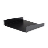 StarTech.com Estante 2U Bandeja Estándar para Armario Rack Universal de Servidores de 19 Pulgadas - de Acero de Servicio Pesado - Capacidad de Carga de 20kg - 16" de Profundidad - Negro Rack Estantería Negro Acero 20 kg