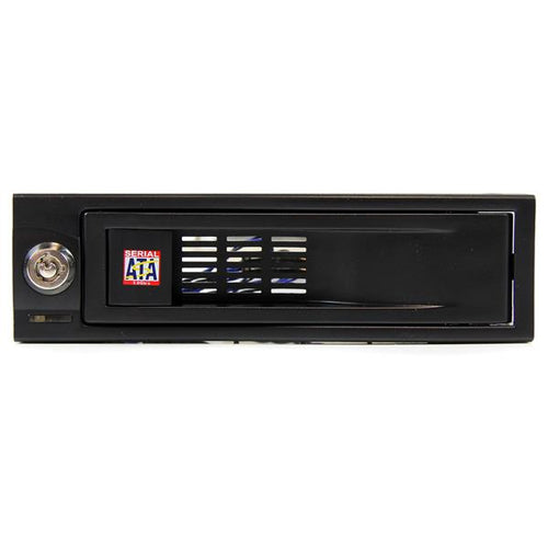 StarTech.com Rack Móvil Aluminio para Disco Duro HDD SATA de 3,5" Pulgadas sin Bandeja Bahía de 5,25" Paneles 