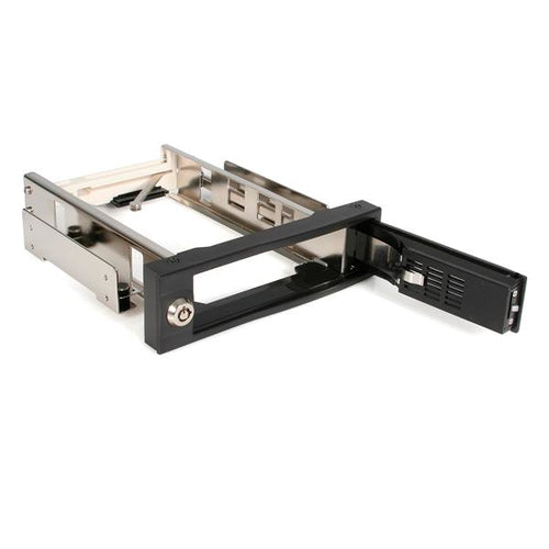 StarTech.com Rack Móvil Aluminio para Disco Duro HDD SATA de 3,5" Pulgadas sin Bandeja Bahía de 5,25" Paneles 