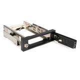 StarTech.com Rack Móvil Aluminio para Disco Duro HDD SATA de 3,5" Pulgadas sin Bandeja Bahía de 5,25" Paneles 