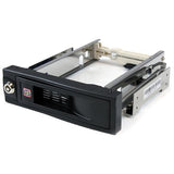 StarTech.com Rack Móvil Aluminio para Disco Duro HDD SATA de 3,5" Pulgadas sin Bandeja Bahía de 5,25" Paneles 