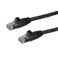 StarTech.com Cable de Red Ethernet Snagless Sin Enganches Cat 6 Cat6 Gigabit 0,5m - Negro Cables de red 0,5 m Cat6 RoHS