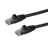 StarTech.com Cable de Red Ethernet Snagless Sin Enganches Cat 6 Cat6 Gigabit 0,5m - Negro Cables de red 0,5 m Cat6 RoHS