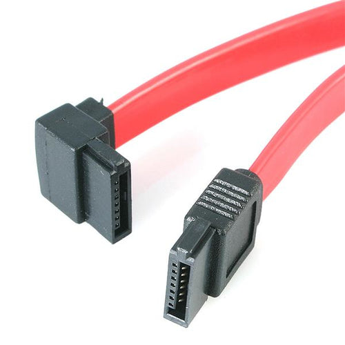 StarTech.com Cable de 45cm de Datos SATA en Ángulo Recto a la Izquierda Acodado 7 Pines - 2x Serial ATA Macho Cables de 