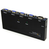 StarTech.com ST124PRO divisores de vídeo VGA 4x VGA 4 Negro