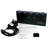 StarTech.com ST124PRO divisores de vídeo VGA 4x VGA 4 Negro
