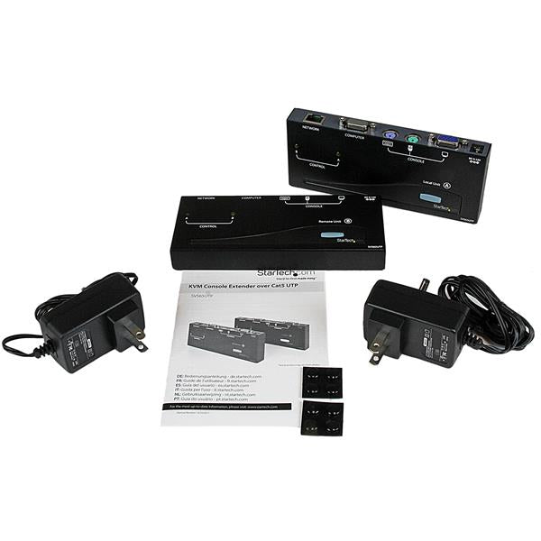 StarTech.com SV565UTP extensores de la consola Transmisor y receptor de consola 150 m Negro Si