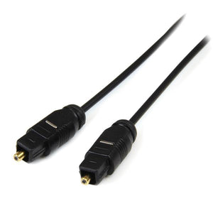 StarTech.com 10 ft Thin Toslink Digital Audio Cable Cable 3,05 m Macho Macho Negro