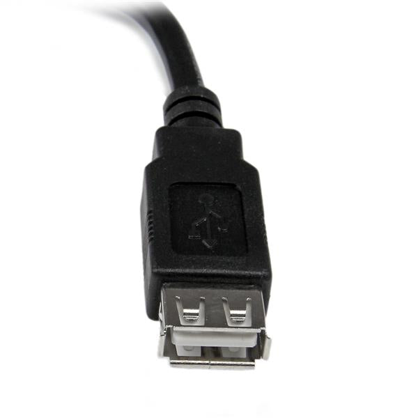 StarTech.com Cable de 0,15m de Extensión Alargador USB 2.0 - Macho a Hembra USB A - Extensor Cable USB 2.0 USB A USB A Macho/Hembra