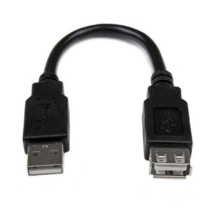 StarTech.com Cable de 0,15m de Extensión Alargador USB 2.0 - Macho a Hembra USB A - Extensor Cable USB 2.0 USB A USB A Macho/Hembra