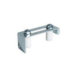 Comunello Placa guía para puertas corredizas / Acero galvanizado / Rodillos de nylon
