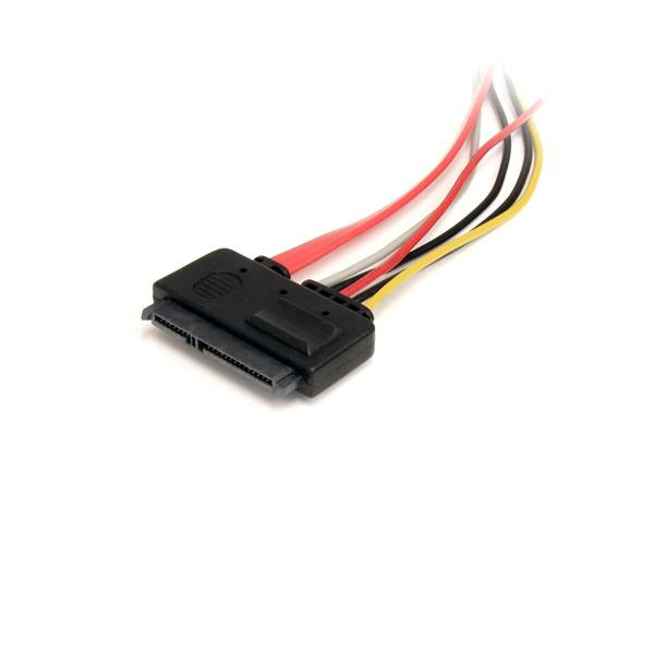 StarTech.com Cable de Extensión SATA de 22 Pines - Serial ATA Macho - SATA Hembra - 0,3m Cable 0,35 m SATA I SATA 22-pin SATA 7-pin + 15-pin
