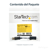 StarTech.com Adaptador Conversor DisplayPort a HDMI - 4K 60Hz Cable Derecho Derecho 0,215 m DisplayPort