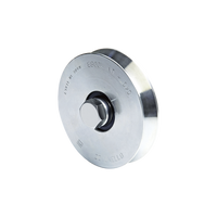 Rueda de 10 cm Para Puertas Corredizas de Hasta 220 Kg / Canal Tipo "V"