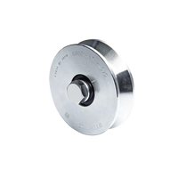 Rueda de 12 cm SIN Soporte Para Puertas Corredizas de Hasta 450 Kg / Canal Tipo "V"
