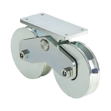 339V - Rueda Doble de 16 cm / Capacidad Para Puertas de hasta 1920 Kg / Canal Tipo V
