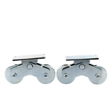 1151-5641-001 - Rueda Doble de 12 cm / Capacidad Para Puertas de hasta 1200 kg / Canal Tipo "U"