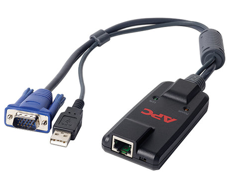 APC KVM-USBVM Teclado Negro D-Sub, USB RJ-45 130 g