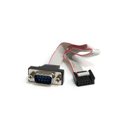 StarTech.com Cabezal Bracket de puerto Serie RS232 Serial 0,4M con conexión a Placa Base Cables seriales Gris 0,406 m 1