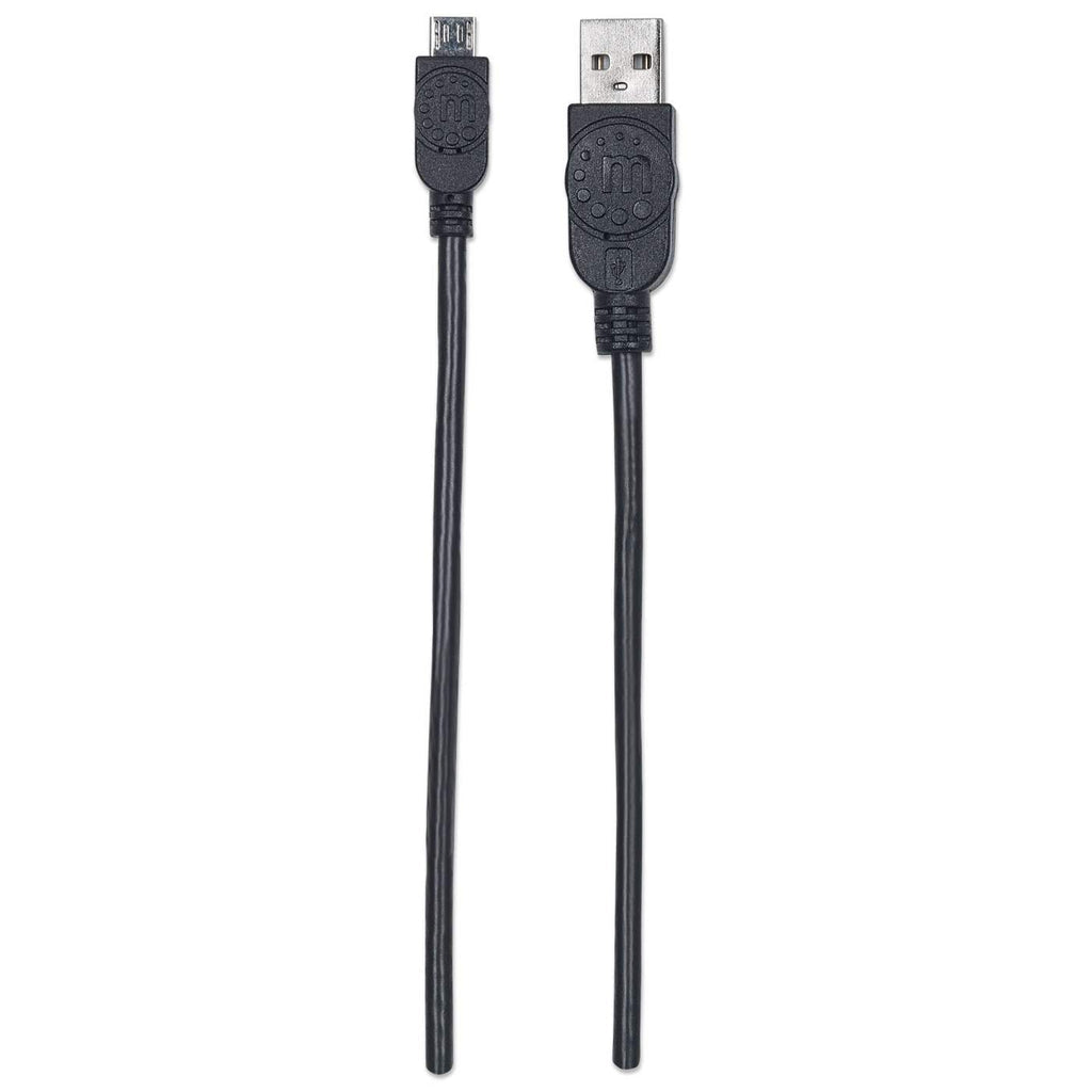 Manhattan Cable para Dispositivos USB Micro-B de Alta Velocidad Cable USB 2.0 USB A Micro-USB B Macho/Macho