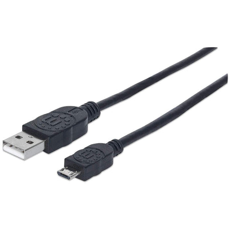 Manhattan Cable para Dispositivos USB Micro-B de Alta Velocidad Cable USB 2.0 USB A Micro-USB B Macho/Macho