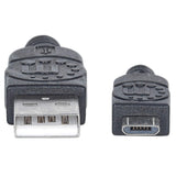 Manhattan Cable para Dispositivos USB Micro-B de Alta Velocidad Cable USB 2.0 USB A Micro-USB B Macho/Macho