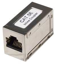 Intellinet COPLE RJ45-RJ45 CAT5E MODULAR METALICO UTP FTP conectores RJ-45 Plata Metal Cat5e