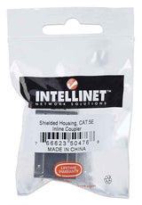Intellinet COPLE RJ45-RJ45 CAT5E MODULAR METALICO UTP FTP conectores RJ-45 Plata Metal Cat5e