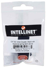 Intellinet COPLE RJ45 A RJ45 CAT5e KEYSTONE NEGRO UTP conectores RJ-45 Negro Plástico Cat5e