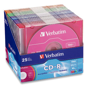 Verbatim 52X CD-R Media Standard cds en blanco CD-R 700 MB 25 pieza(s) 80 min