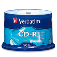 Verbatim Standard 120mm CD-R Media cds en blanco CD-R 700 MB 50 pieza(s) 80 min
