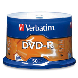 Verbatim 16x DVD-R Media dvds en blanco 4,7 GB DVD-R 50 pieza(s) 16 x