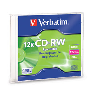 Verbatim 12 x CD-RW cds en blanco CD-RW 700 MB 1 pieza(s) 80 min