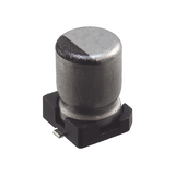Capacitor Electrolítico de Aluminio tipo SMD de 10uF, 35V, 20%, 5 x 6.1 mm.