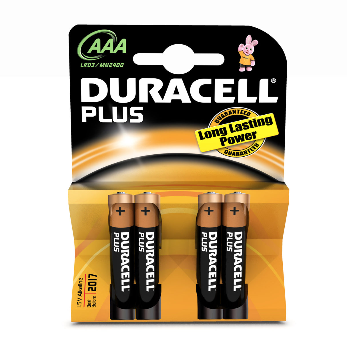 Duracell AAA Plus Batería de un solo uso Alcalino, 4 pieza(s), Cilíndrico