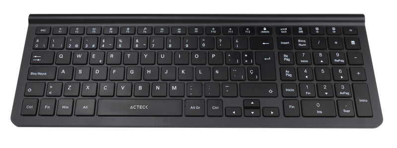 Acteck AC-934954 teclado Ratón incluido Universal Bluetooth QWERTY Español Negro