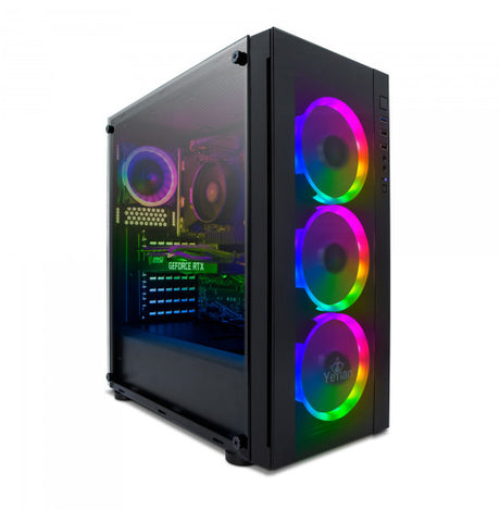 Yeyian Katana R02 AMD Ryzen™ 5 5600X 16 GB DDR4-SDRAM 1 TB SSD NVIDIA GeForce RTX 3070 Windows 10 Home Tower PC Negro