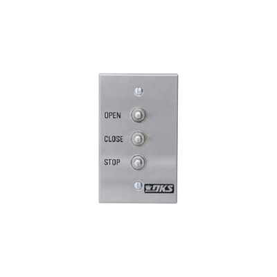 Dks Doorking Botonera de control triple / Portones abatibles y corredizos / 12-24 VAC/VDC