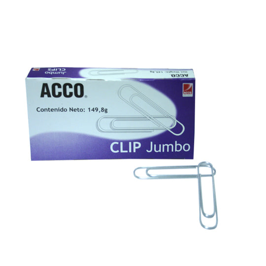 Acco Clips Jumbo sujetapapel Metal