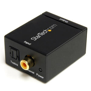 StarTech.com Adaptador Conversor de Audio Digital Coaxial SPDIF o Toslink Óptico a RCA Estéreo Analógico Convertidores d