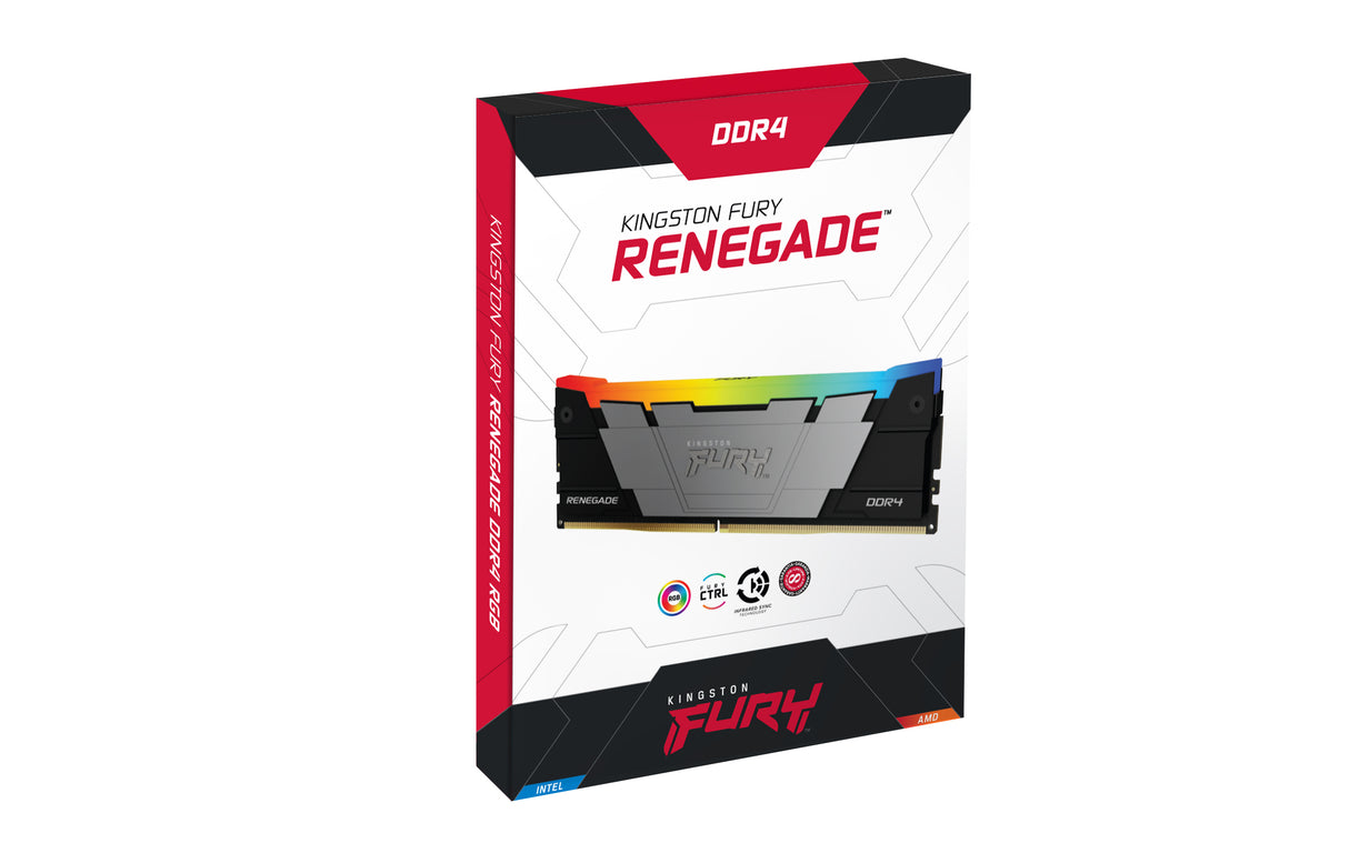 Kingston Technology 8 GB 4000 MT/s DDR4 CL19 DIMM FURY Renegade RGB Memoria RAM 19 8 GB 1 x 8 GB DDR4